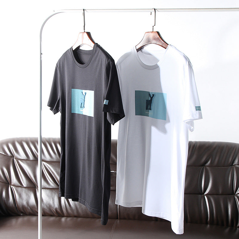 Men&#039;s Summer Three-dimensional Printing Round Neck Short Sleeve Casual T-shirt Tide