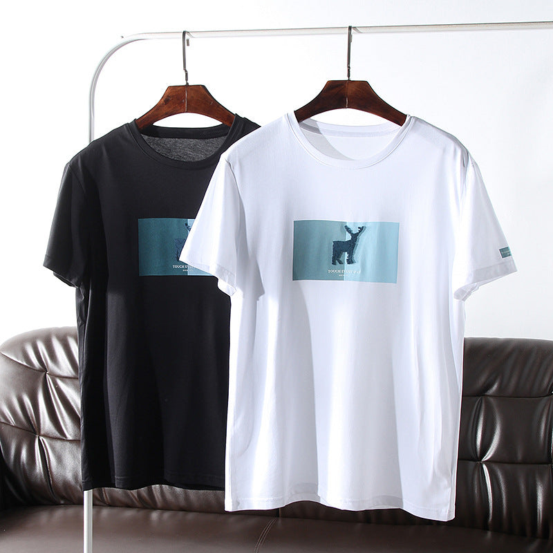 Men&#039;s Summer Three-dimensional Printing Round Neck Short Sleeve Casual T-shirt Tide